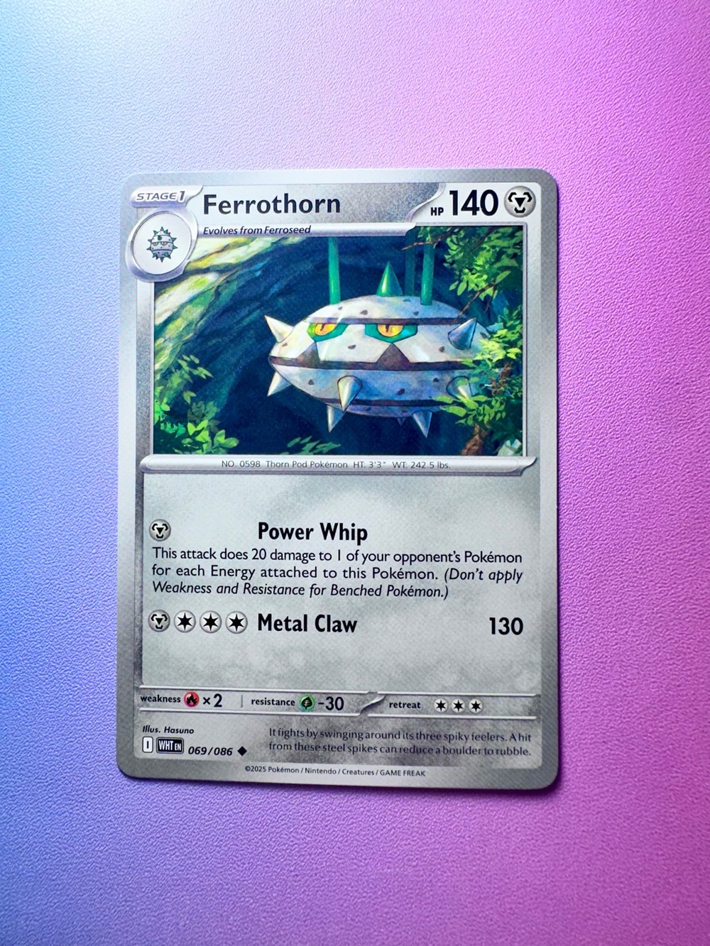 ferrothorn - 069/086 (uncommon) — pokémon: white flare